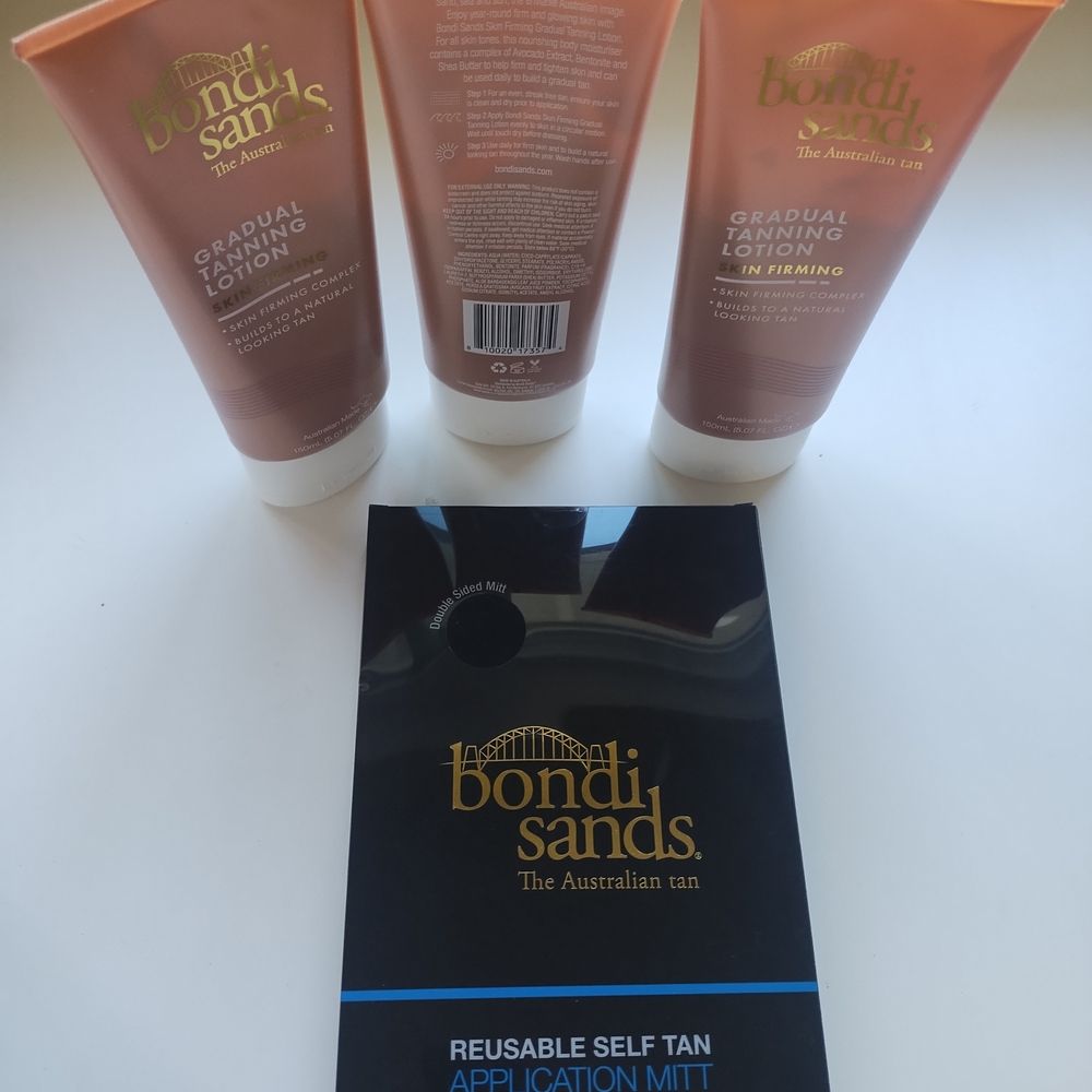 Bondi Sands Gradual Tanning Lotion Trio with Mitt